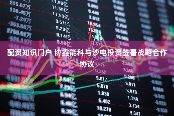 配资知识门户 协鑫能科与沙电投资签署战略合作协议